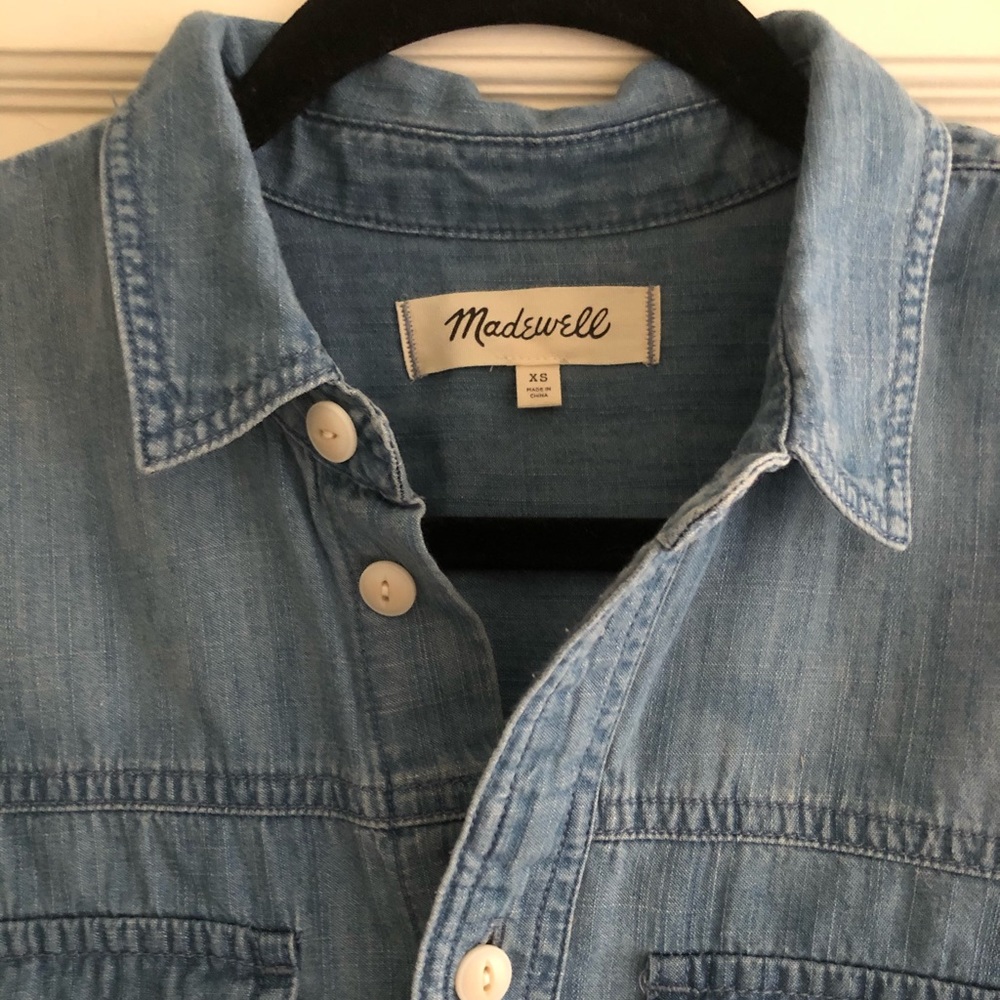 MADEWELL collared chambray button down - Picture 2 of 3